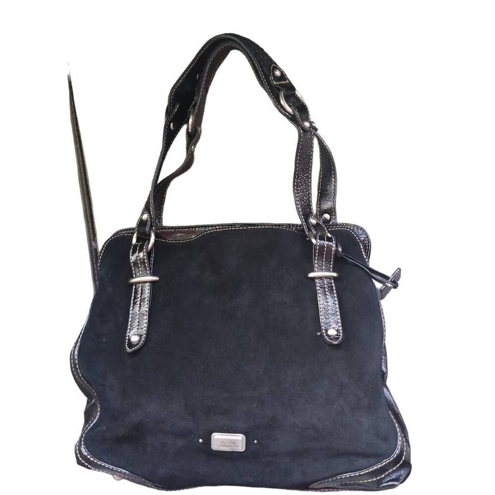 The Sak Suede Patent Leather Black Hobo